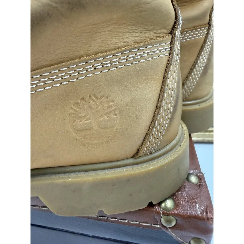 Woman Timberland Leather Boots Cornbread Youth Size 8M